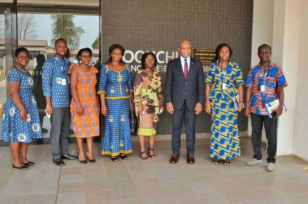A group photograph of Dr. Nkengasong and the NMIMR Team